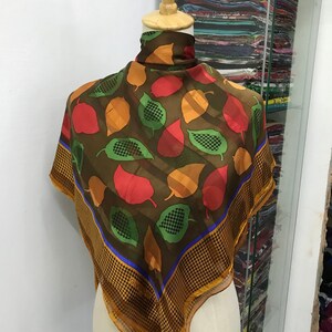Vintage Givenchy Silk Scarf Givenchy Neck Scarf Givenchy Silk Muffler Givenchy Big Logo Givenchy Neck Warmer Givenchy Silk Shawl
