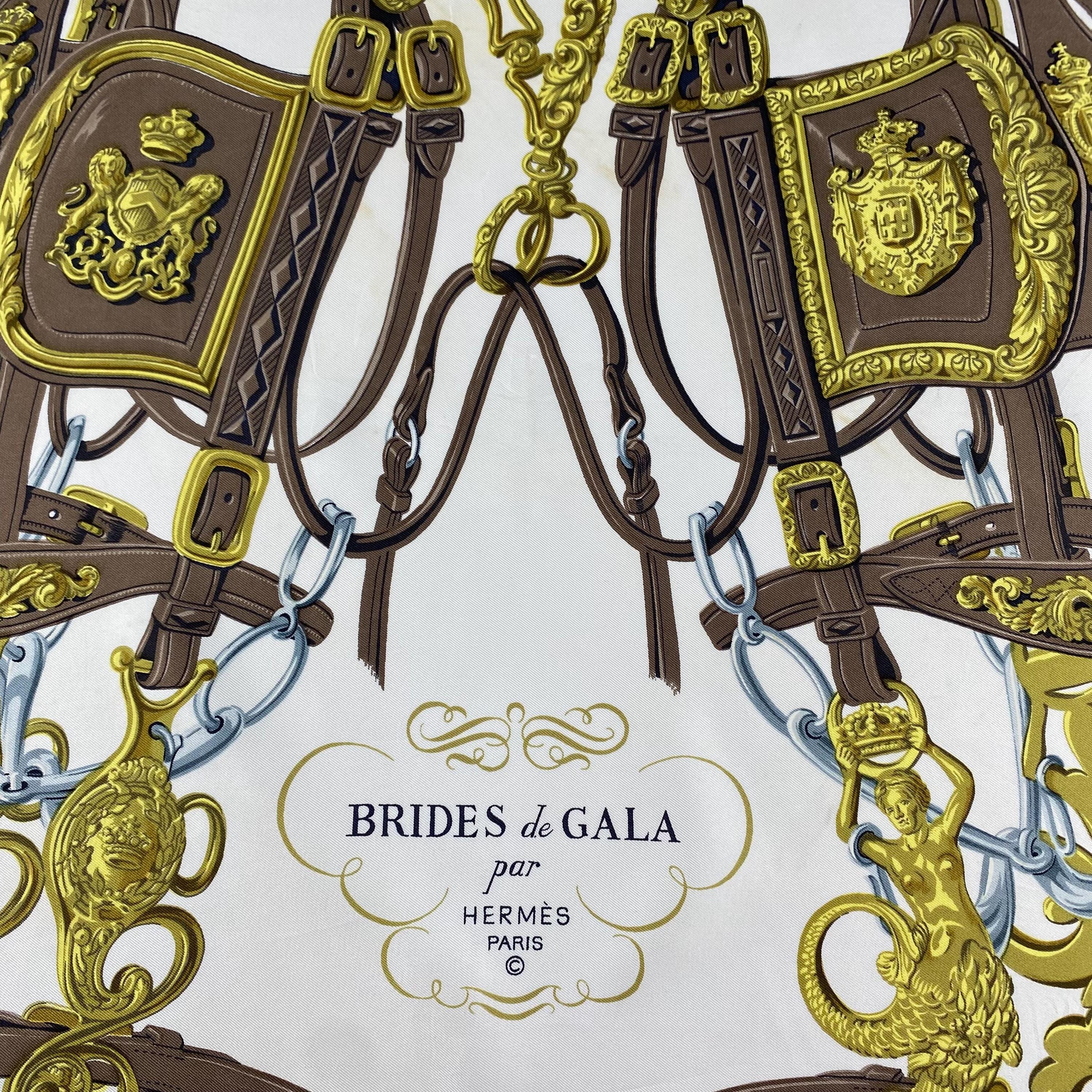 Vintage Hermes Brides De Gala Silk Scarf Vintage Hermes Key Scarf
