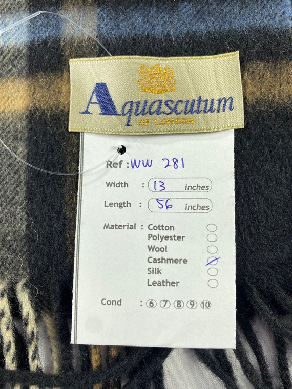 Vintage Aquascutum Scarf Muffler Aquascutum Check… - image 6