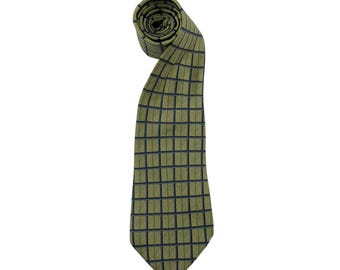 Vintage Hermès Paris Silk Tie 666 OA, Authentic Hermès Neck Tie, Floral Pattern Necktie, Geometric Pattern Necktie