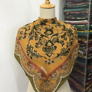 Vintage Givenchy Silk Scarf Givenchy Neck Scarf Givenchy Silk Muffler Givenchy Big Logo Givenchy Neck Warmer Givenchy Silk Shawl