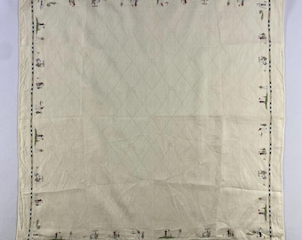Vintage Burberry Handkerchief,  Burberry Bandana, Vintage Burberry Pocket Square, Burberry Scarf, Burberry Neck Scarf