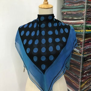 Vintage Yves Saint Laurent Silk Scarf Yves Saint Laurent Silk Muffler Yves Saint Laurent Silk Neck Scarf Yves Saint Laurent Silk Neck Warmer