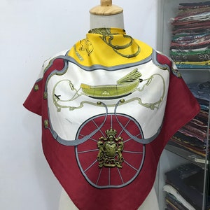 Vintage Hermes Springs Silk Scarf by Philippe LeDoux Hermes 34x34 Hermes Silk Scarf Hermes Springs Scarf Hermes Square Scarf