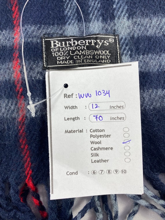 Vintage Burberry Scarf Burberry Wool Scarf Vintag… - image 5