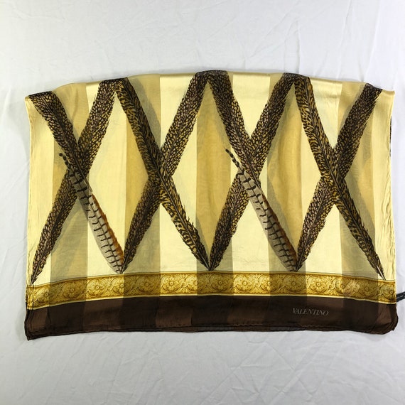 Vintage Valentino Silk Scarf Neckerchief Neckwear… - image 2