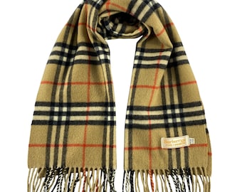 Vintage Burberry Scarf Burberry Cashmere Scarf Vintage Burberry