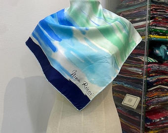 Vintage Nina Ricci Silk Scarf Nina Ricci Silk Shawl Nina Ricci Silk Muffler Vintage Nina Ricci Silk Neck Scarf Nina Ricci Foulards
