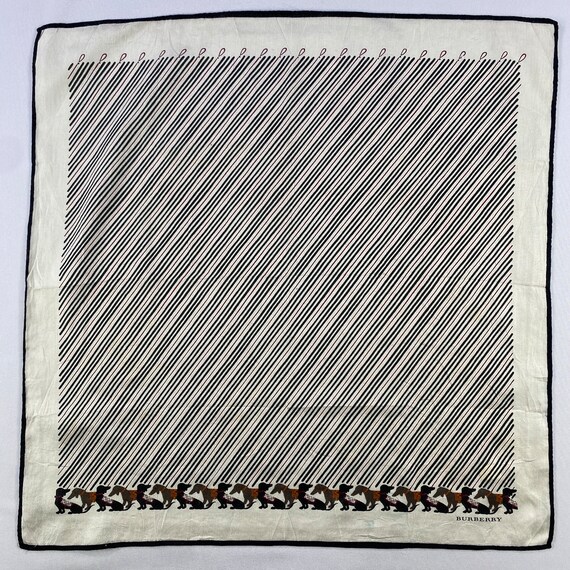 Vintage Burberry Handkerchief,  Burberry Bandana,… - image 1