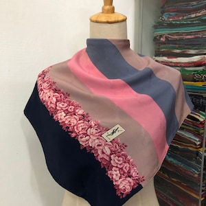 Vintage Yves Saint Laurent Silk Scarf Yves Saint Laurent Silk Muffler Yves Saint Laurent Silk Neck Scarf Yves Saint Laurent Silk Neck Warmer