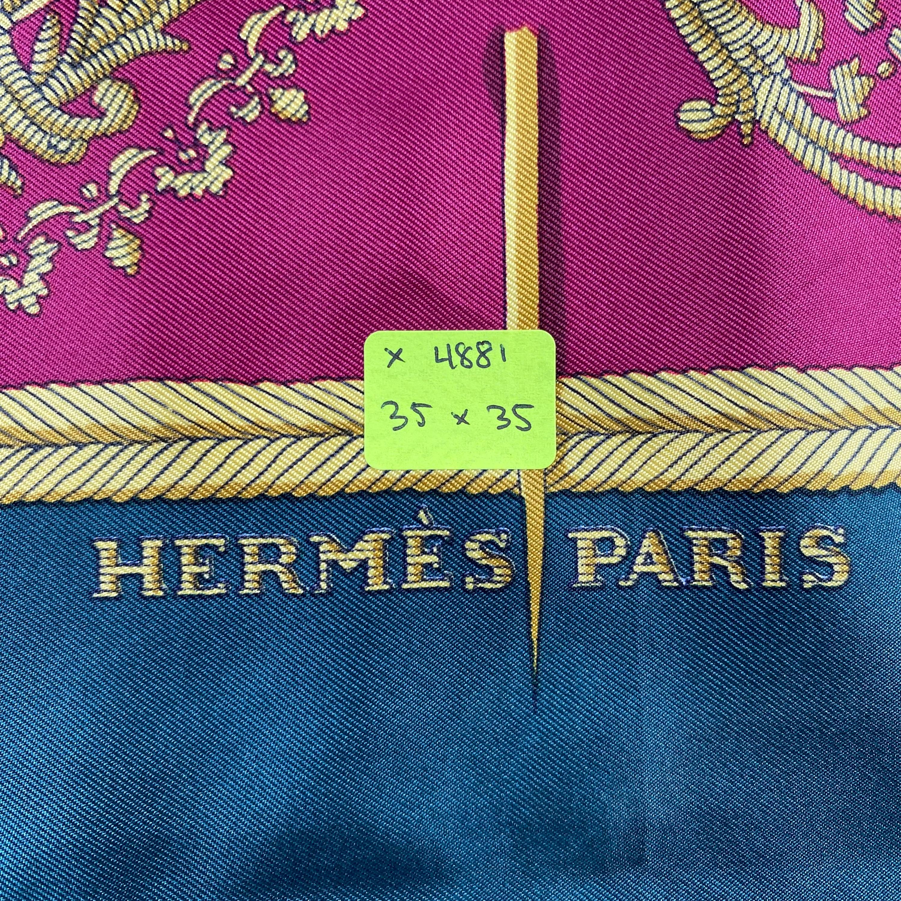 Vintage Hermes Les Armes De Paris Silk Scarf Hermes Silk Scarf