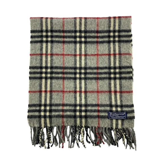 Vintage Burberry Scarf Burberry Wool Scarf Vintage Burberry Wool