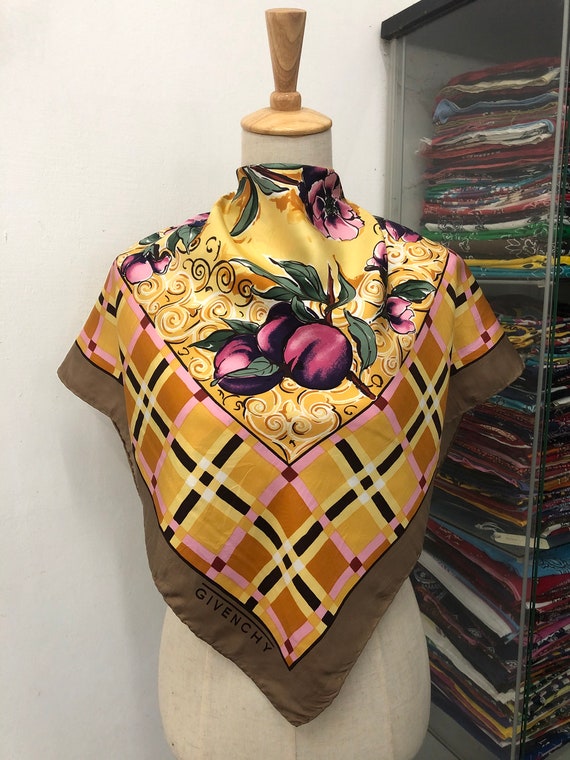 Vintage Givenchy Silk Scarf Givenchy Neck Scarf Givenchy Silk