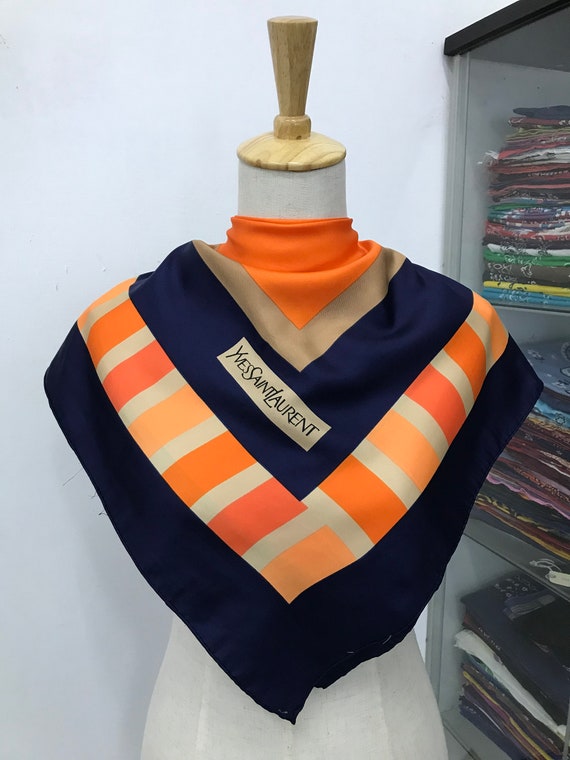 yves saint laurent silk scarf