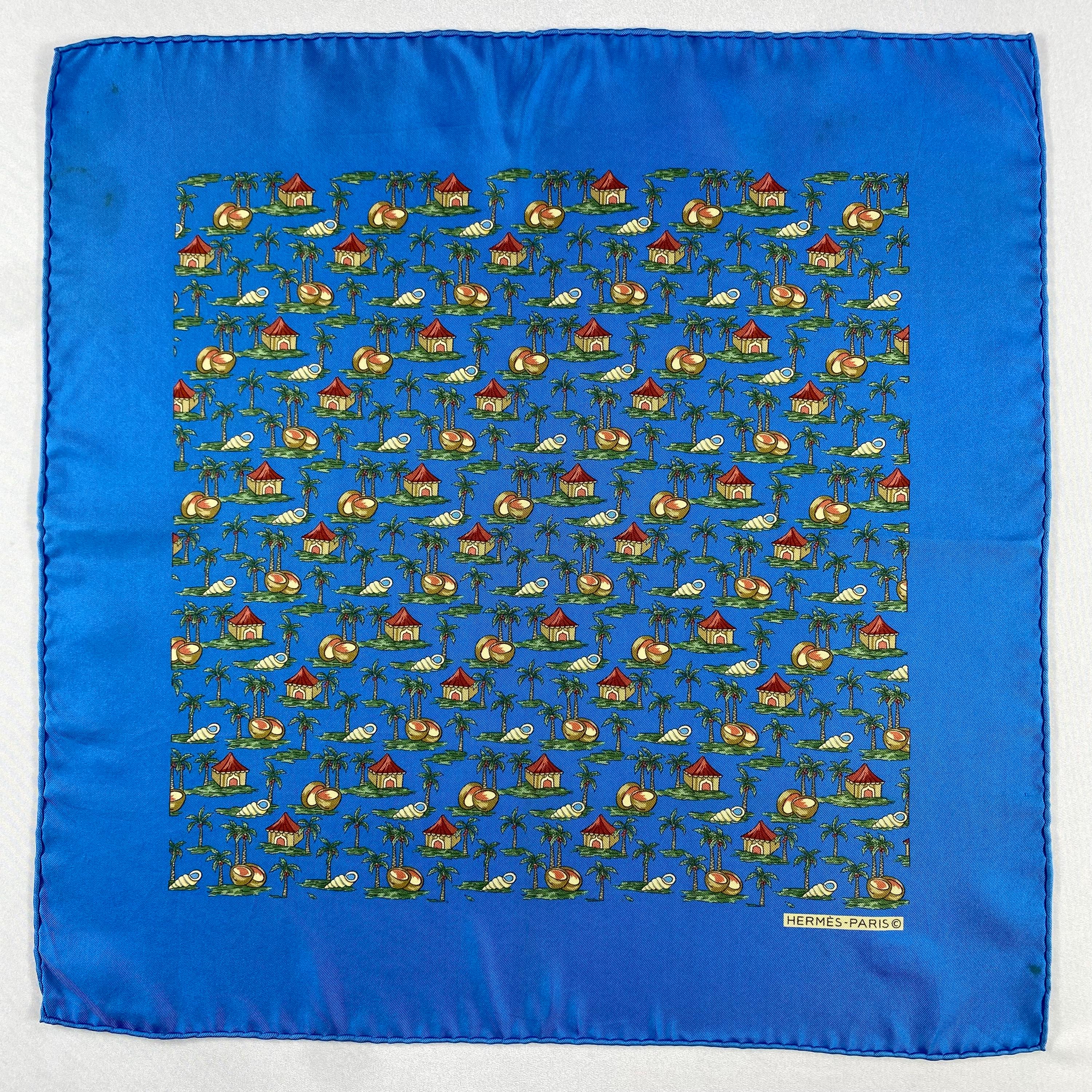 Hermes Silk Handkerchief Bandana Babushka Wrap Authentic Accessories Luxury Neckwear New Year gift Pocket square