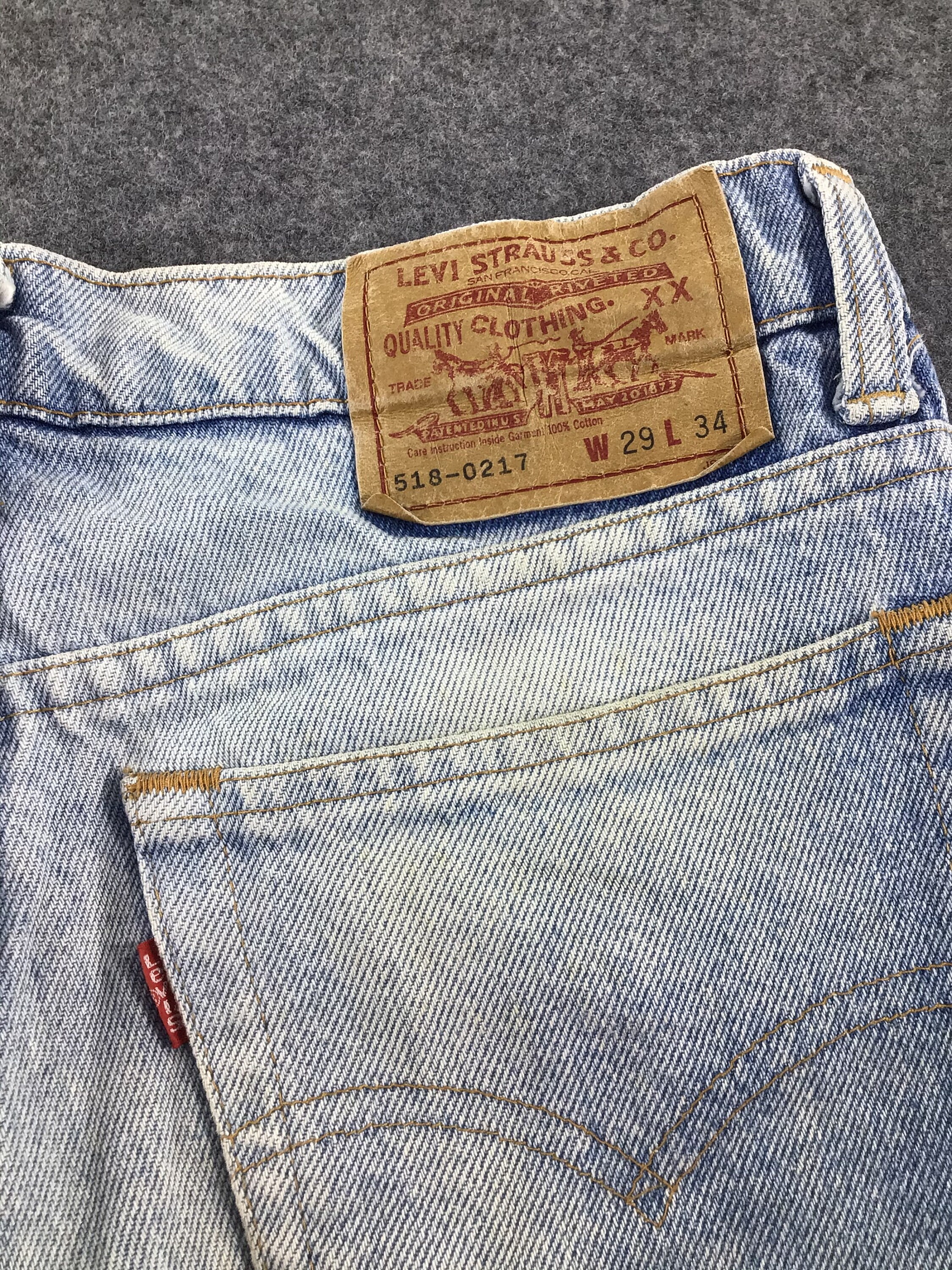 Vintage Levis 518 Jeans 28x29 Red Tab Faded Denim Grunge Style | Etsy