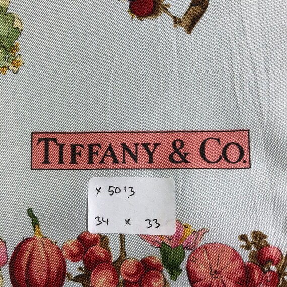 Vintage Tiffany & Co Silk Scarf, Tiffany and Co Silk Neckerchief 