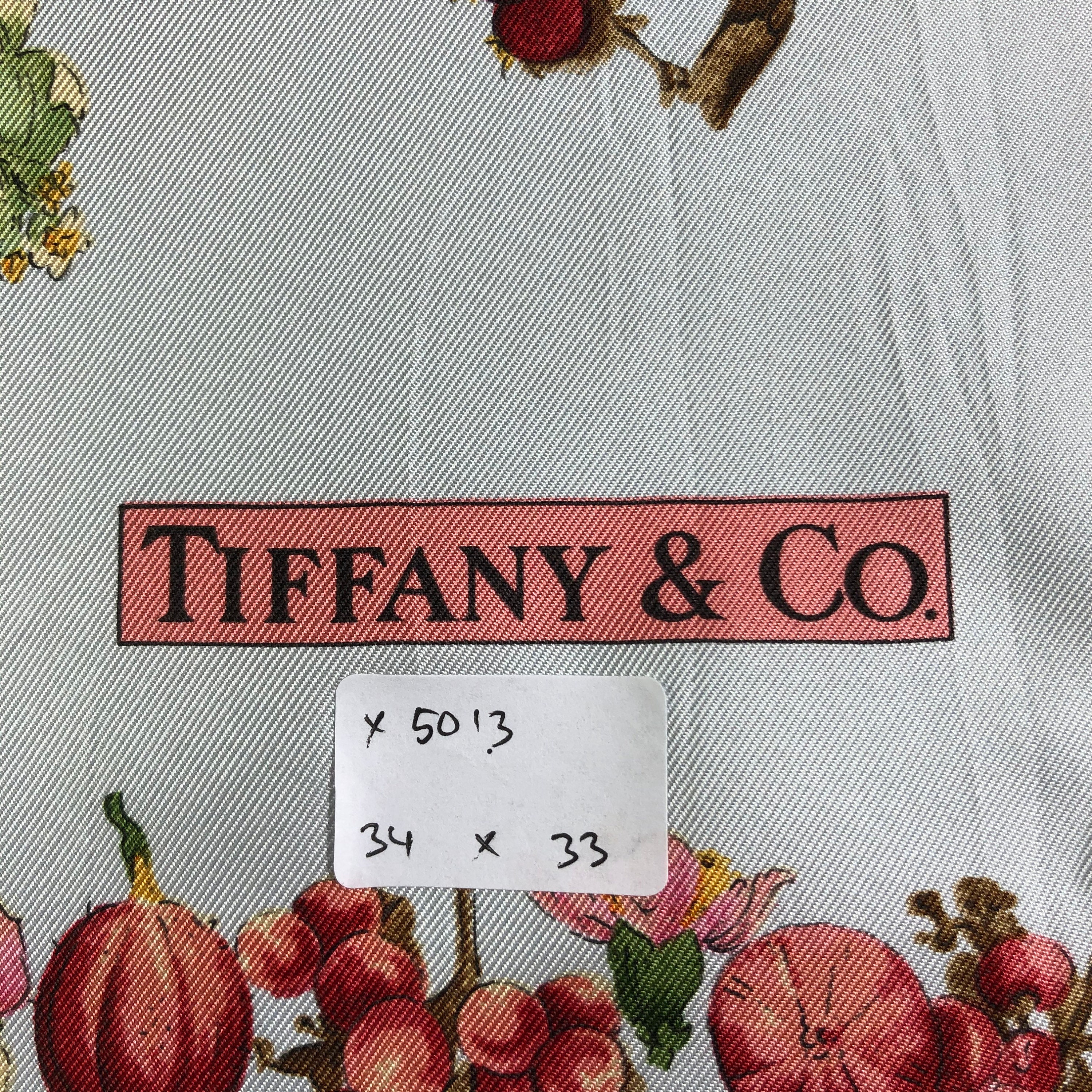 Vintage Tiffany & Co Silk Scarf, Tiffany and Co Silk Vintage Tiffany & Co Silk Scarf, Tiffany and Co Silk