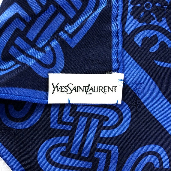 Vintage Yves Saint Laurent Silk Scarf Yves Saint … - image 6