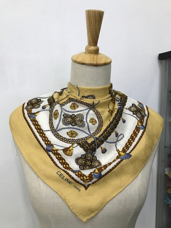 Celine silk scarf deals