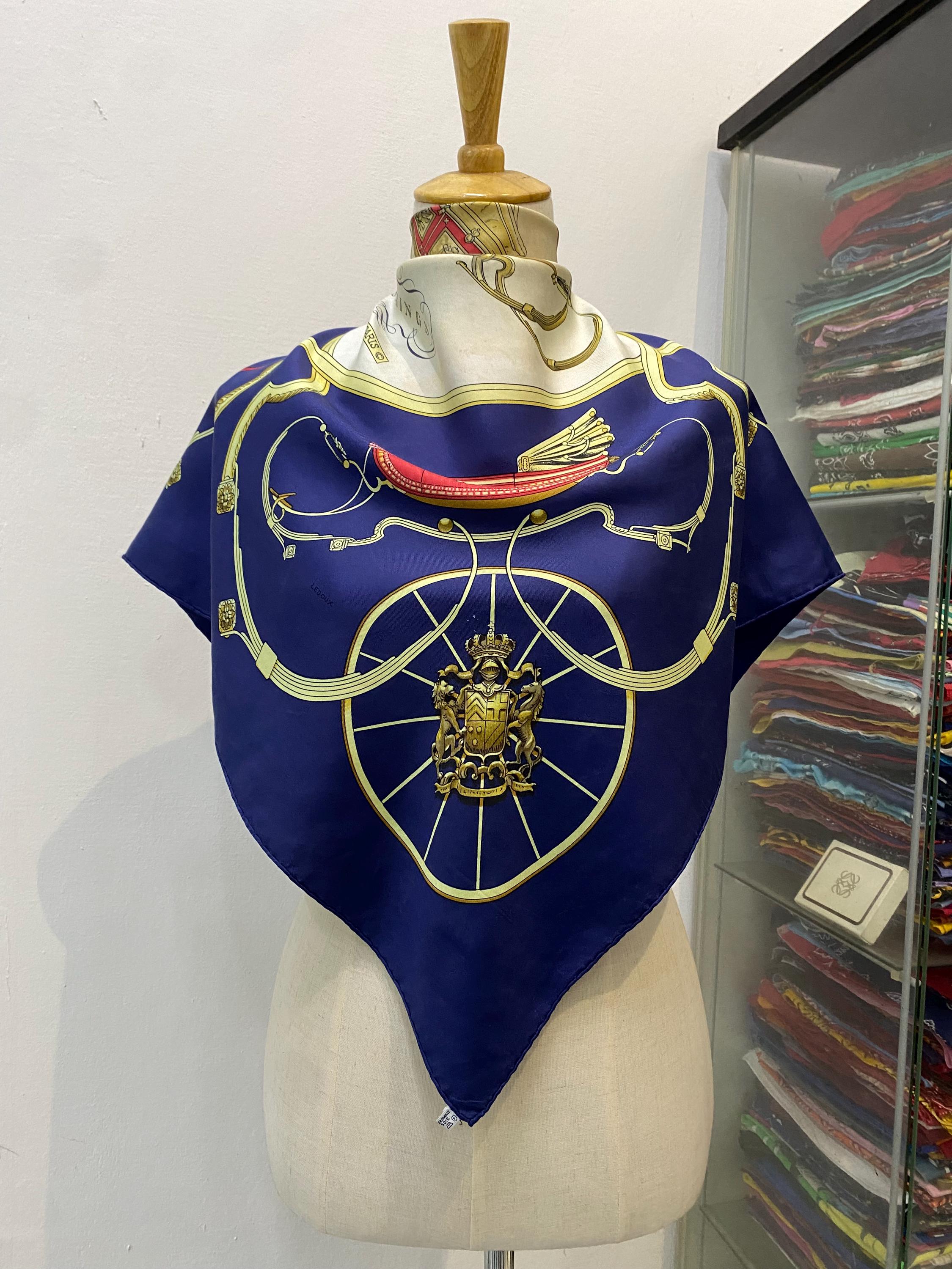 ヴィンテージ エルメス スプリングス シルクスカーフ フィリップ
