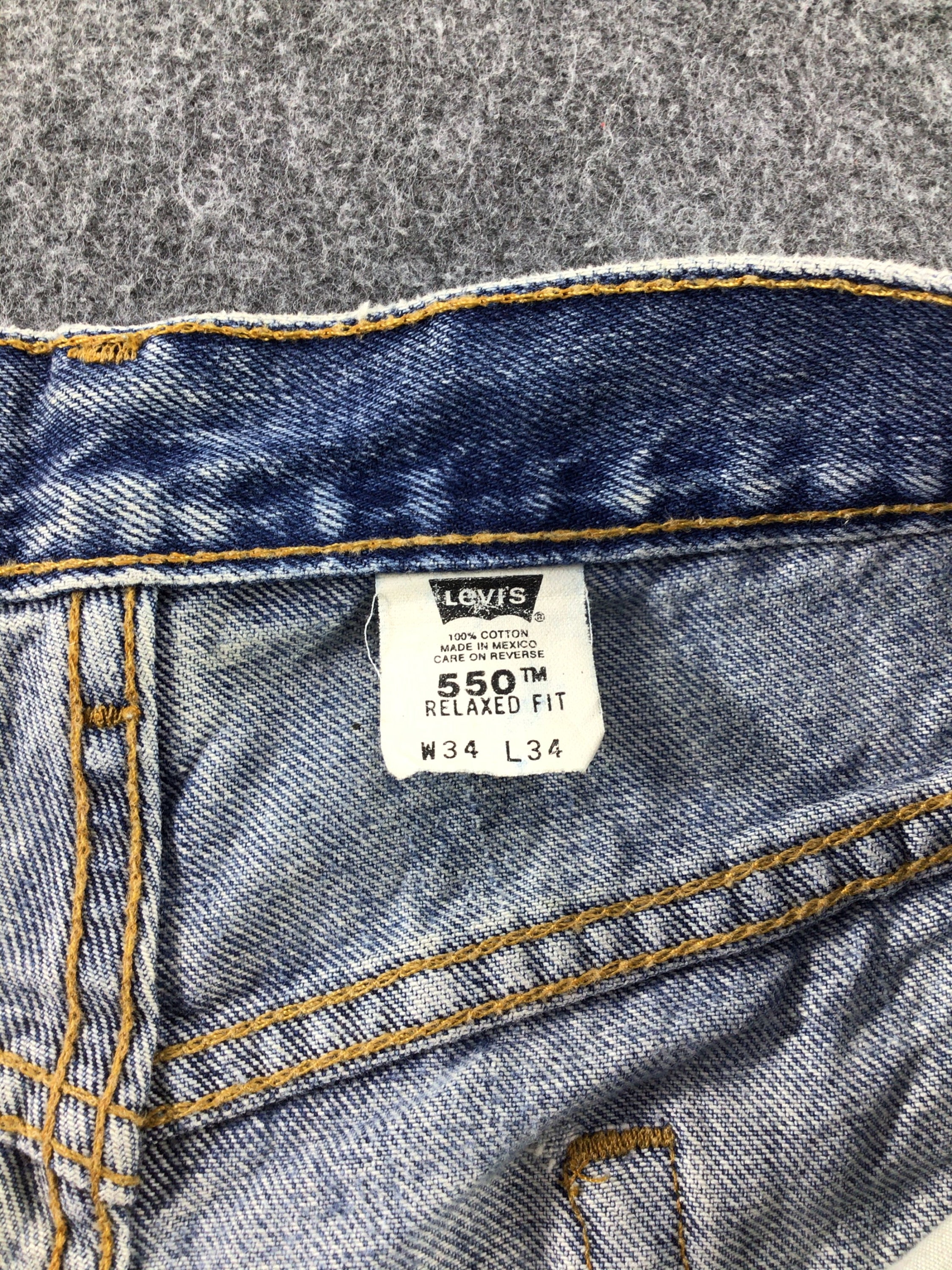 Vintage Levis 550 Painter Jeans 33x33 Red Tab Faded Denim Etsy