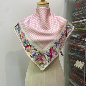 Vintage Christian Dior Silk Scarf Christian Dior Shawl Dior Silk Muffler Christian Dior Silk Head Scarf Vintage Dior Scarf Dior Neck Scarf