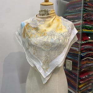 Vintage Christian Dior Silk Scarf Christian Dior Shawl Dior Silk Muffler Christian Dior Silk Head Scarf Vintage Dior Scarf Dior Neck Scarf