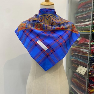 Vintage Yves Saint Laurent Silk Scarf Yves Saint Laurent Silk Muffler Yves Saint Laurent Silk Neck Scarf Yves Saint Laurent Silk Neck Warmer