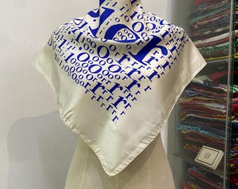 Vintage Christian Dior Zijden Sjaal Christian Dior Sjaal Dior Zijden Uitlaat Christian Dior Zijden Hoofddoek Vintage Dior-sjaal Dior Halsdoek
