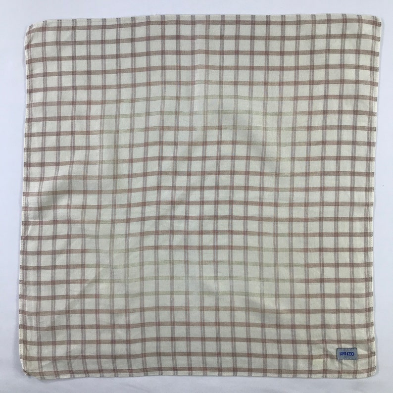 Kenzo Neckerchief Kenzo Silk Scarves Luxury Facemask Pocket Square Floral Handkerchief Vintage Handkerchief