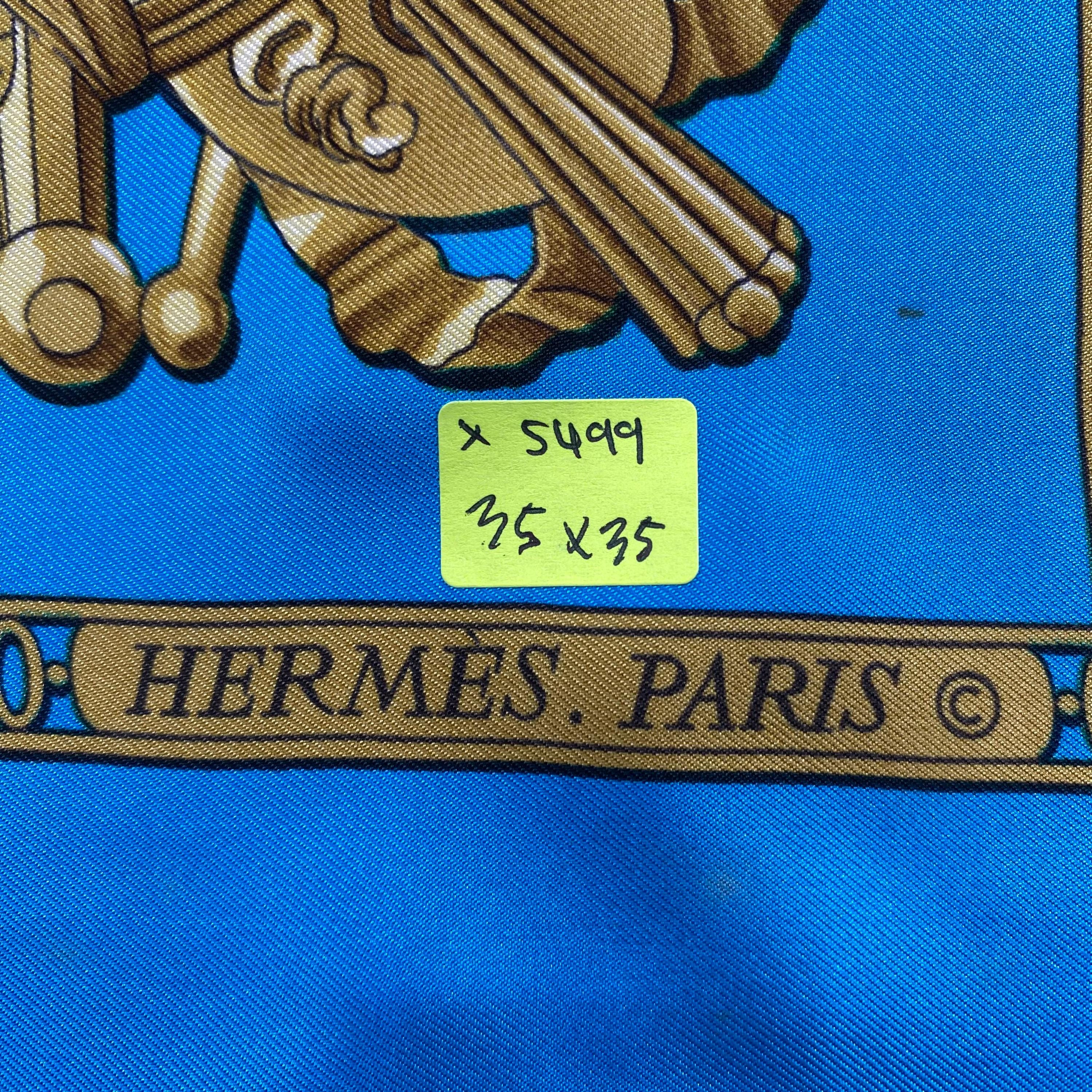 Vintage Hermes Sésame Silk Scarf Hermes 34x34 Hermes Silk Scarf