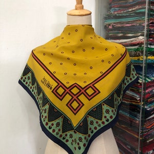 Vintage Jean Paul Gaultier Silk Scarf, Gaultier Homme Scarf, JPG Silk Scarf, Gaultier Accessories, Vintage Jean Paul Gaultier Silk Muffler