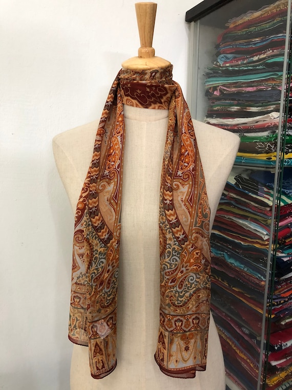 Vintage Aquascutum Silk Scarf Aquascutum Silk Muffler Aquascutum