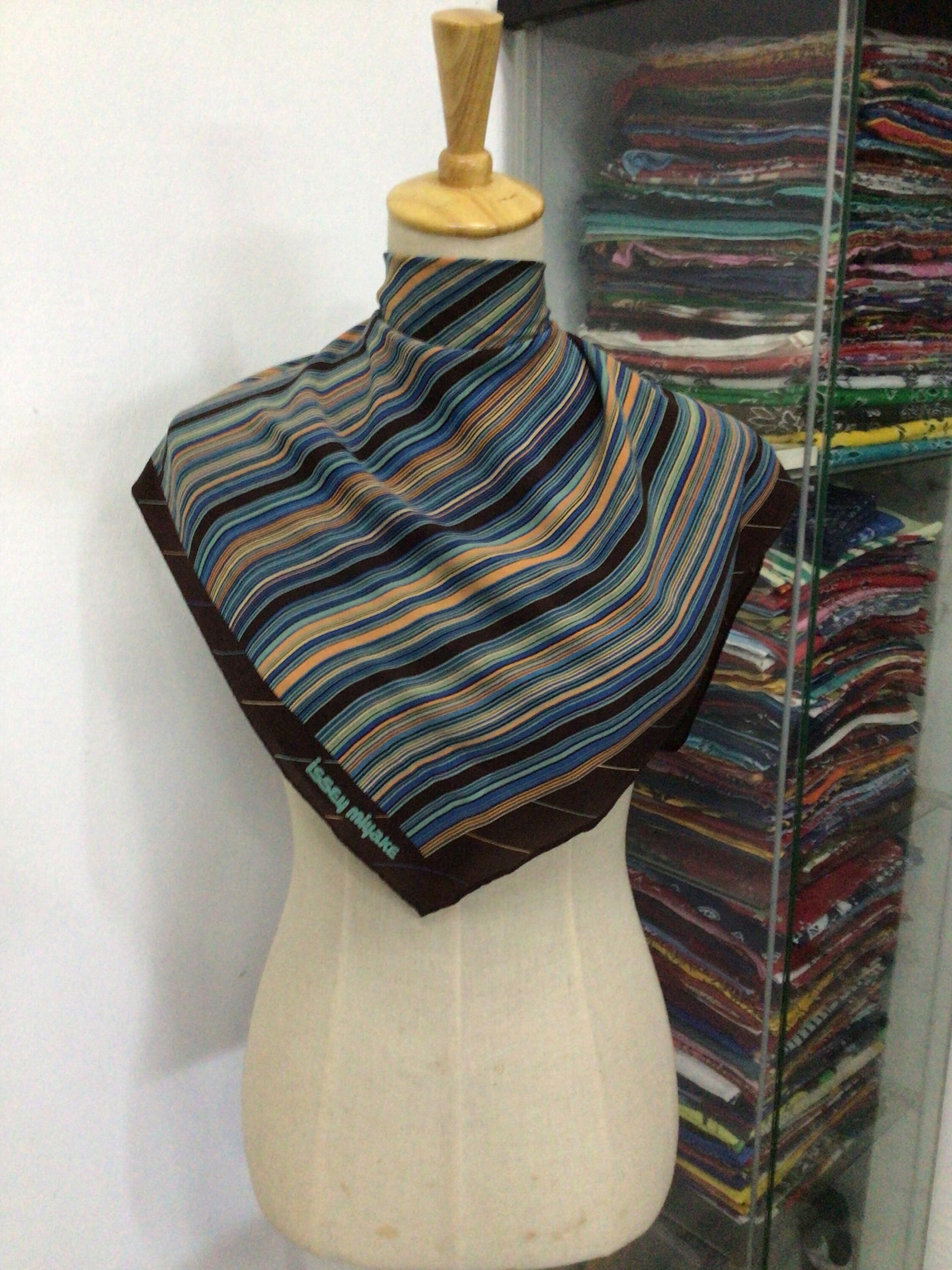 Issey Miyake Silk Scarf - Etsy Canada