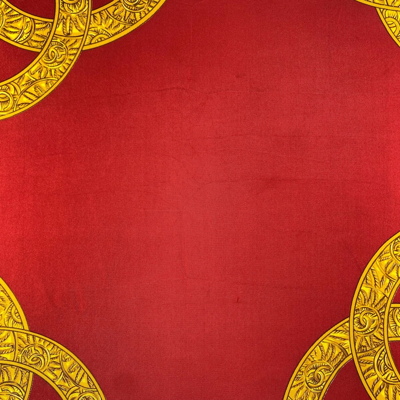 Bufanda de seda vintage de Chanel, bufanda de seda de Chanel, chal vintage de Chanel, pañuelo de seda de Chanel, bufanda vintage de Chanel, bufanda de Chanel París imagen 5