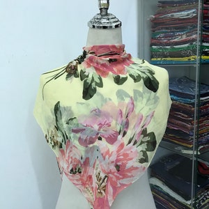 Vintage Ralph Lauren Zijden Sjaal, Ralph Lauren Zijden Sjaal, Ralph Lauren Zijden Uitlaat, Ralph Lauren Sjaal, Vintage Ralph Lauren Zijden Halsdoek