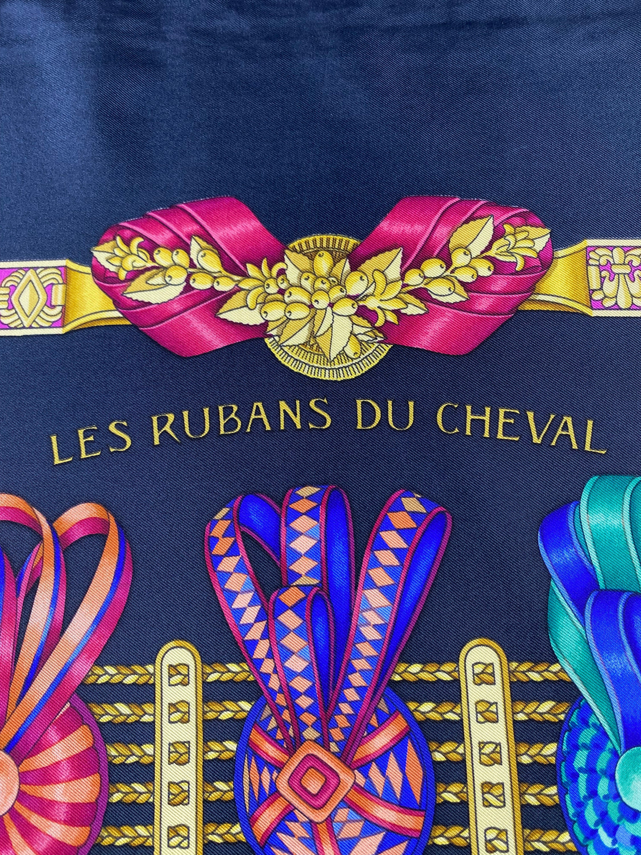 HERMÈS LES RUBANS DU CHEVAL スカーフ Hermes Les Rubans Du Cheval Scarf – ShopCGX