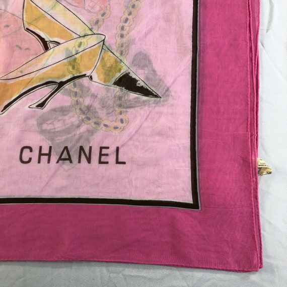 Vintage Chanel Cotton Scarf , Chanel Pareo , Vint… - image 5