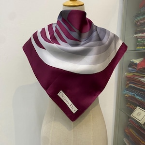 Vintage Christian Dior Silk Scarf Christian Dior Shawl Dior Silk Muffler Christian Dior Silk Head Scarf Vintage Dior Scarf Dior Neck Scarf