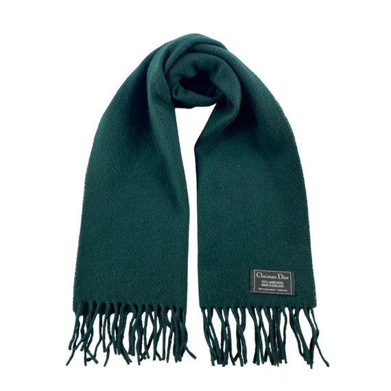 小物 Christian Dior Vintage Wool Scarf Christian Dior Scarf Muffler Vintage Dior Wool Scarves Dior Unisex