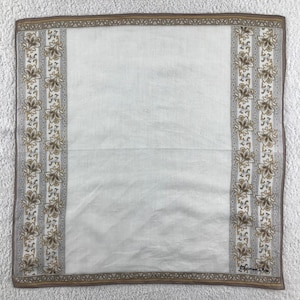 Vintage Dior Handkerchief, Dior Bandana, Vintage Dior Pocket Square, Christian Dior Handkerchief, Vintage Dior Neck Scarf