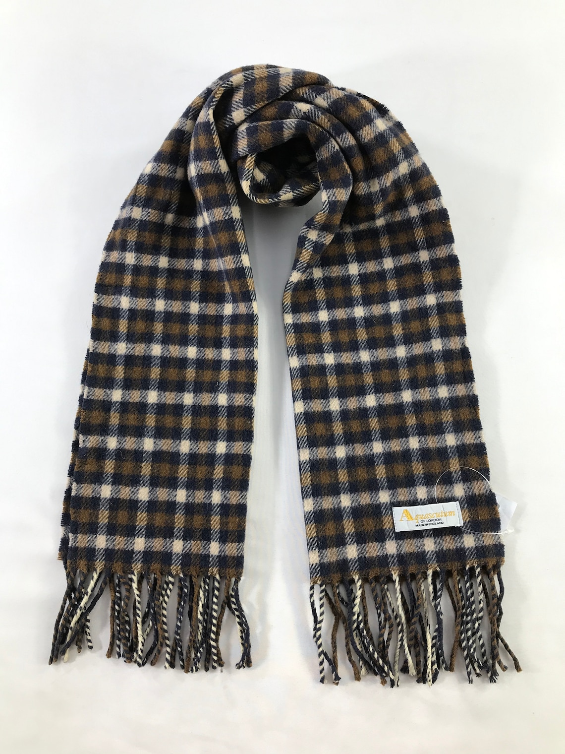 Aquascutum Scarf Muffler Neckwear Multicolor scarf Luxury Etsy