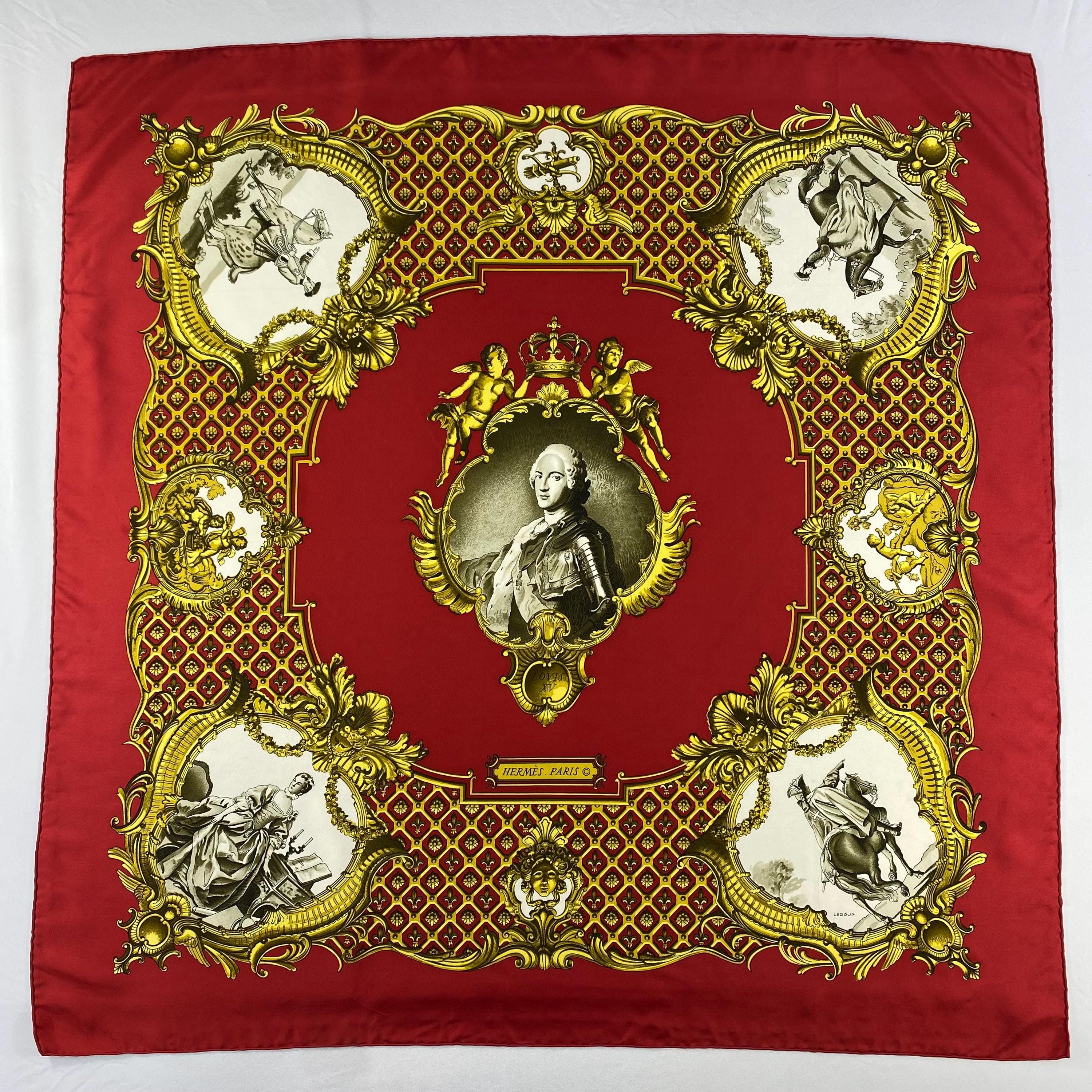 a*e様 1498 ヴィンテージ エルメス ルイ15世 フィリップルドゥー スカ ヴィンテージ エルメス ルイ15世 フィリップ・ルドゥー作 シルク