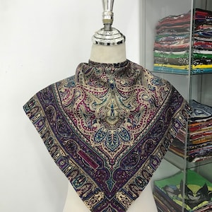 Vintage Lancel Silk Scarf Lancel Square Scarf Vintage Lancel Silk Muffler Vintage Flora Silk Scarf
