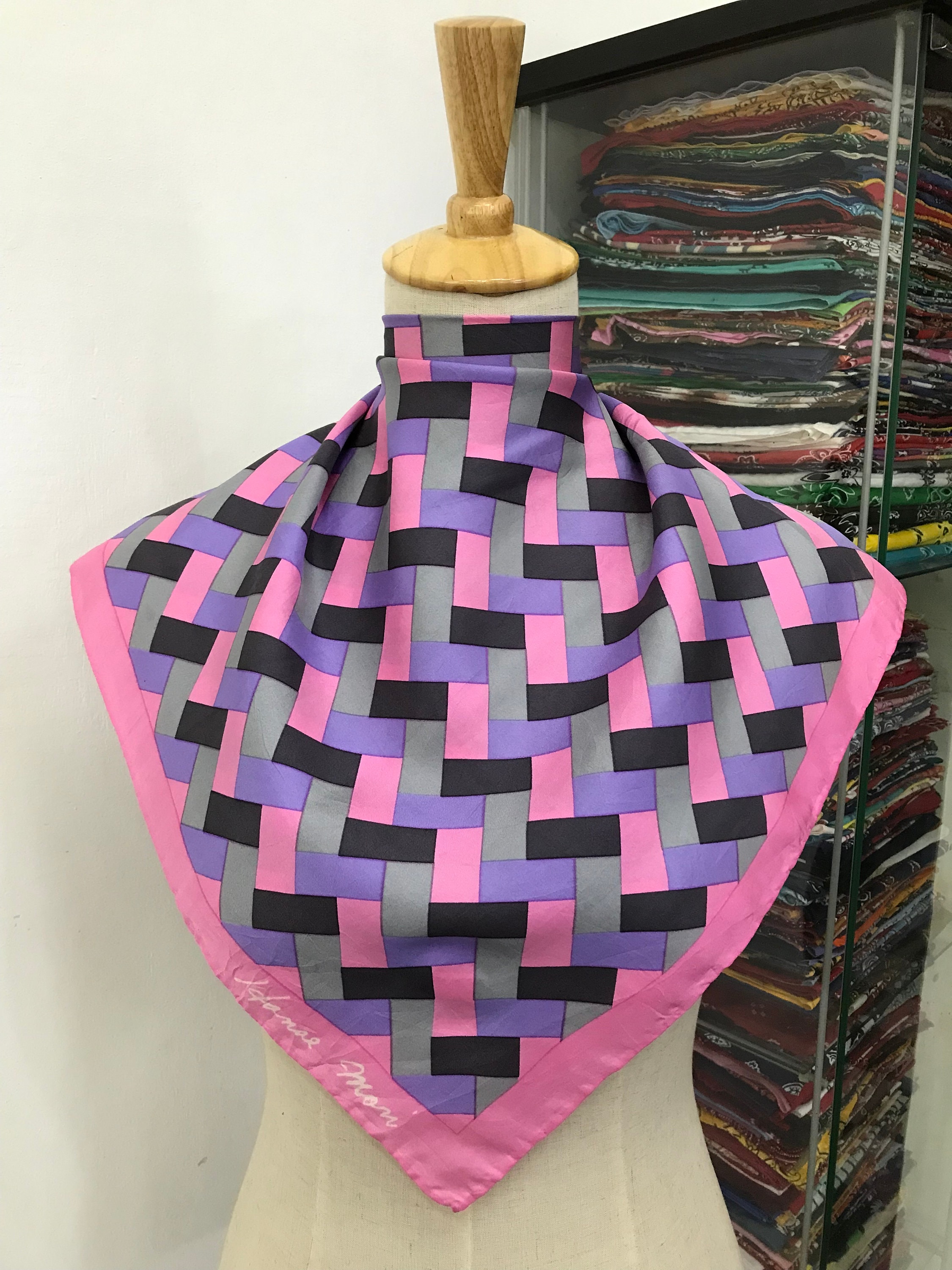 Hanae mori sales scarf silk