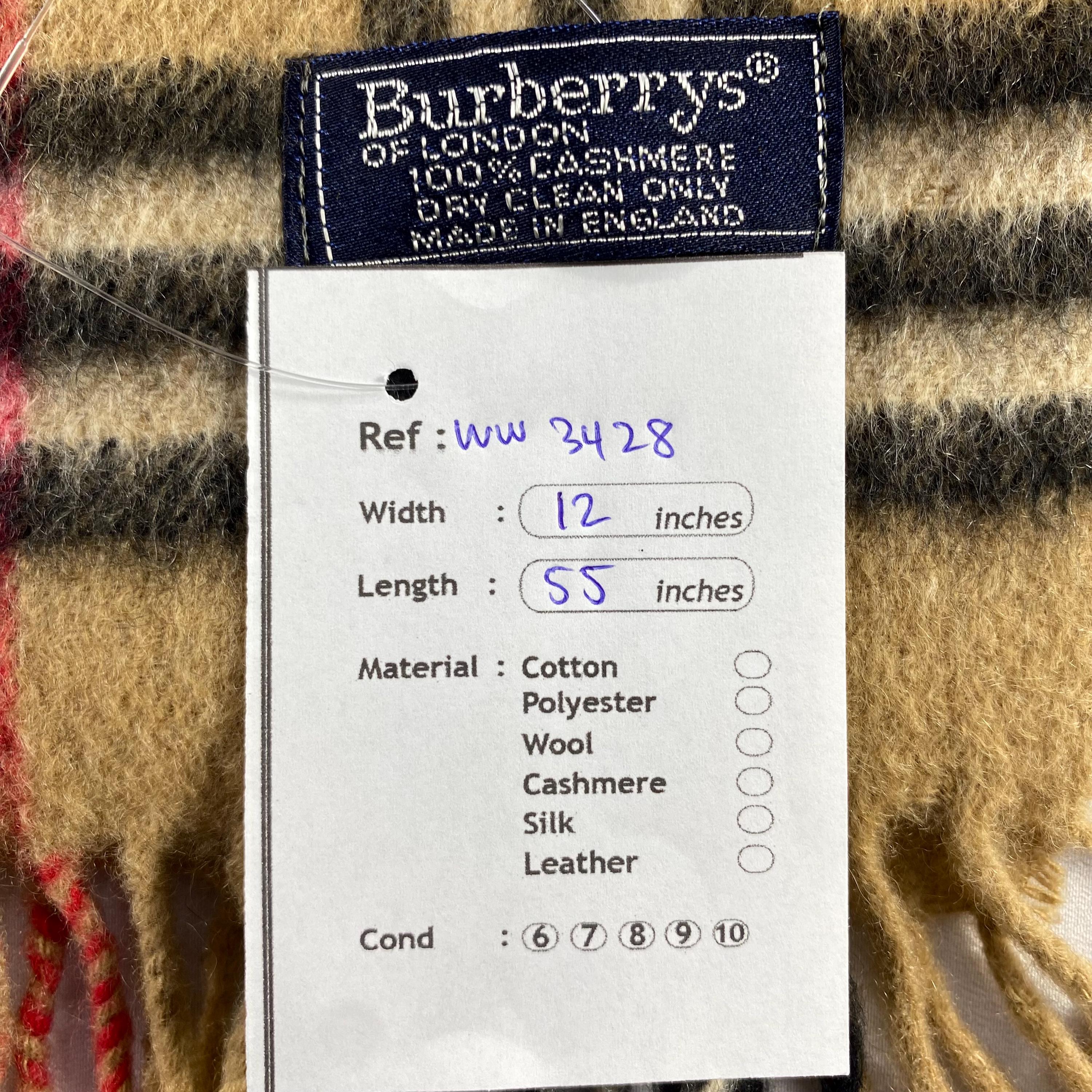 Vintage Burberry Scarf Burberry Cashmere Scarf Vintage Burberry