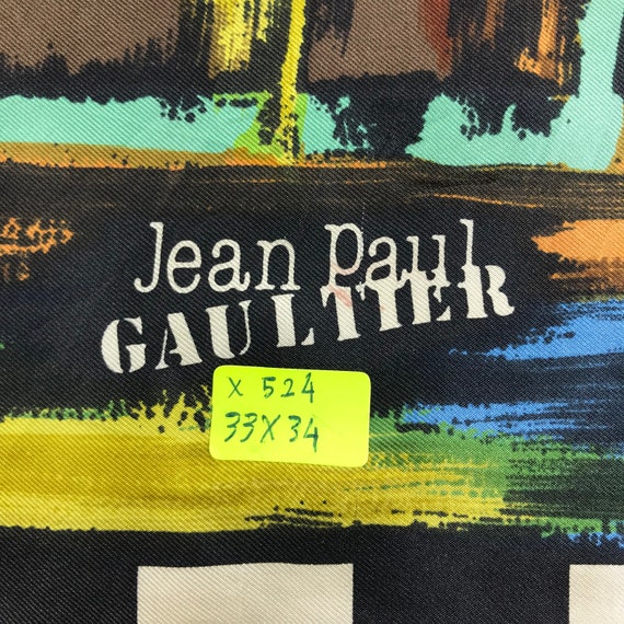 Vintage Jean Paul Gaultier Silk Scarf, Gaultier Homme Scarf