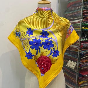 Vintage Hermes Fleurs de L’Opera Silk Scarf Hermes Square Scarf Vintage Hermes Silk Scarf Hermes Square Scarf Vintage Hermes Foulards