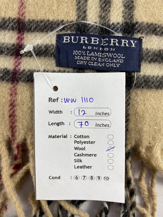Vintage Burberry Scarf Burberry Wool Scarf Vintage Burberry Wool